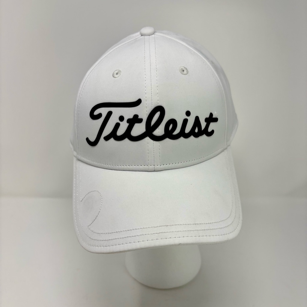 Titleist White Logo Golf Cap Adjustable Strap Nwot Hat